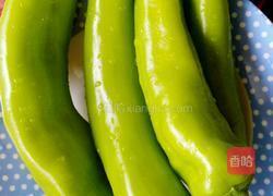 肉酿虎皮青椒的做法图解1