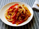 杏鲍菇双椒炒鸡丝