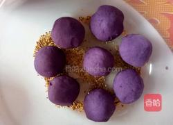 紫薯芝麻饼的做法图解6