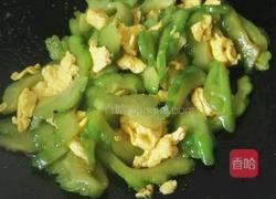 苦瓜炒蛋的做法图解7