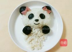 大熊猫饭团的做法图解7