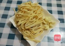 鸡毛菜炒百叶丝的做法图解4