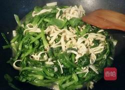 鸡毛菜炒百叶丝的做法图解9