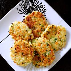 米饭蔬菜饼的做法[图]