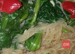 粉丝拌油菜的做法图解3