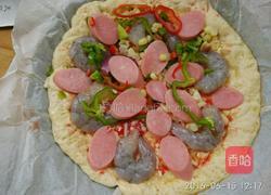 鲜虾披萨的做法图解7
