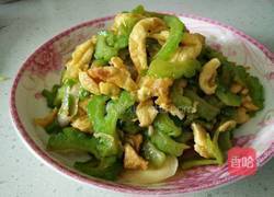 苦瓜炒鸡蛋的做法图解6
