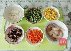 虾仁五色菜饼的做法图解1