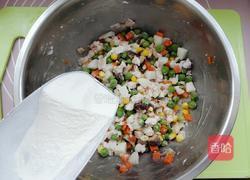 虾仁五色菜饼的做法图解7
