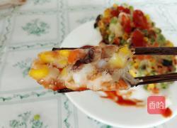 虾仁五色菜饼的做法图解12