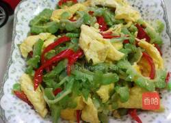苦瓜炒蛋的做法图解6