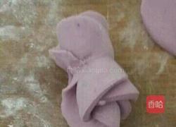 玫瑰紫薯包的做法图解6