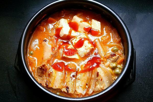 辣白菜豆腐汤