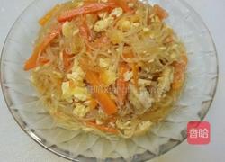 胡萝卜鸡蛋炒粉的做法图解8