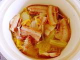 砂锅炖五花肉冻豆腐娃娃菜