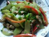 佛手瓜炒瘦肉
