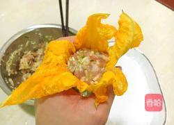南瓜花酿肉的做法图解10