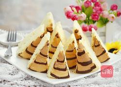 拉花戚风蛋糕（八寸）的做法图解23
