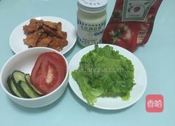 奥尔良鸡腿堡的做法图解7