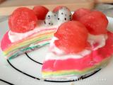 Rainbow Multilayer Cake
