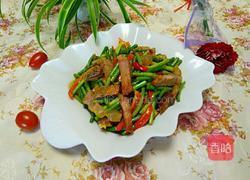 蒜苔炒腊肉的做法图解5