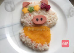 早餐~小胖猪的做法图解5