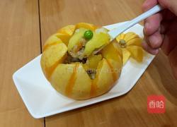 南瓜盅海鲜饭的做法图解14