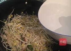 豆芽炒粉的做法图解4