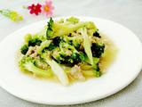 西兰花炒肉末