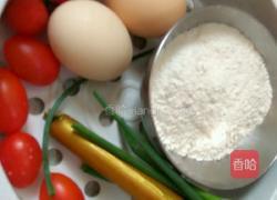 圣女果煎饼子的做法图解1