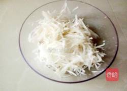  白萝卜丝蛋饼的做法图解2
