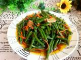 肉片炒豇豆角
