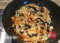 卷心菜炒面的做法图解4