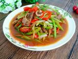 彩椒炒牛肉