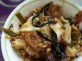 肉片炒花白