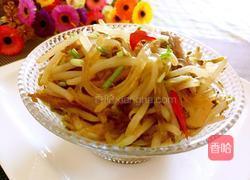 绿豆芽炒粉条的做法图解9