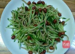 黄瓜豆腐丝拌花生米的做法图解5