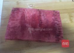 西瓜国旗拼盘的做法图解3