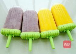 自制雪糕（芒果酸奶和蓝莓酸奶）的做法图解13