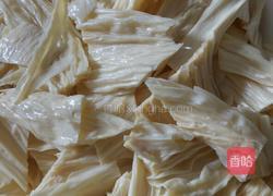 凉拌緑豆芽腐竹的做法图解4