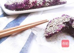 紫薯糯米饼的做法图解6