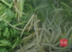 绿豆芽炒香菜的做法图解5