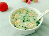 虾仁青菜粥