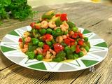 青豆炒虾仁