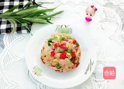 双椒鸡蛋炒饭的做法图解7