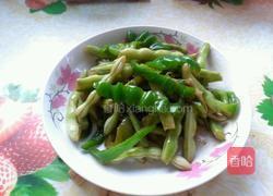 青椒干焖四季豆的做法图解6