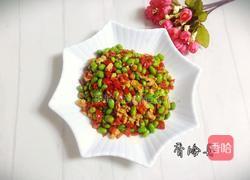 红椒炒毛豆肉末的做法图解11