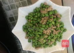 红椒炒毛豆肉末的做法图解7
