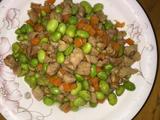 毛豆炒肉丁