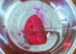 火龙果白凉粉果冻牛奶的做法图解7